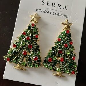 🆕 Serra Holiday Christmas Tree Earrings